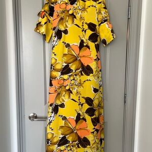 Vintage Floral Maxi Dress